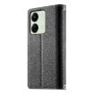 Redmi 13C/5G/13R Poco C65 Leather Wallet Phone Case with Strap (Black) - 3