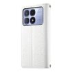 Redmi K70 Ultra White Leather Wallet Phone Case with Strap - 3