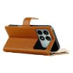 Redmi K70E/Poco X6 Pro Brown Leather Wallet Phone Case with Strap - 5