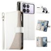 Redmi K70/K70 Pro/Poco F6 Pro Leather Wallet Case with Strap - White - 1