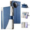 Redmi K80/K80 Pro/Poco F7 Pro Leather Wallet Case with Strap - Dark Blue - 1