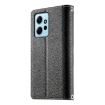 Redmi Note 12 4G/12R Pro Leather Wallet Case with Strap - Black - 3