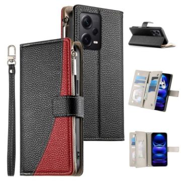 Redmi Note12 Pro+/Explorer Wallet Leather Case with Strap (Black) - 1