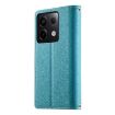 Redmi Note 13 Pro/Poco X6 Blue Leather Wallet Case with Strap - 3