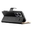 Redmi Note 13 Pro+ Global Leather Wallet Case with Strap (Black) - 5