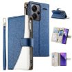 Redmi Note 13 Pro+ Global Leather Wallet Case with Strap - Dark Blue - 1