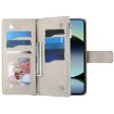 Redmi Note 14 4G Red Leather Wallet Case with Strap & Card Slots - 4