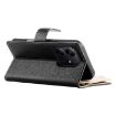 Redmi Note 14 5G Black Leather Wallet Case with Strap & Multi-card Slots - 5