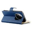 Redmi Note 14 Pro 4G Leather Wallet Case with Strap - Dark Blue - 5