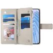 Redmi Note 14 Pro 5G/Pro+ 5G Blue Leather Wallet Case with Strap - 4