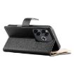 Redmi Turbo 3/Poco F6 Black Leather Wallet Phone Case with Strap - 5