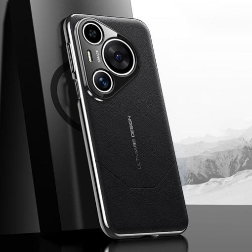 Huawei Pura 70 Pro/Pro+ Black Electroplated Imitation Phone Case - 1