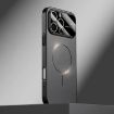 iPhone 16 Pro Kalebol MagSafe Frosted PC Case Black - Large Window - 1