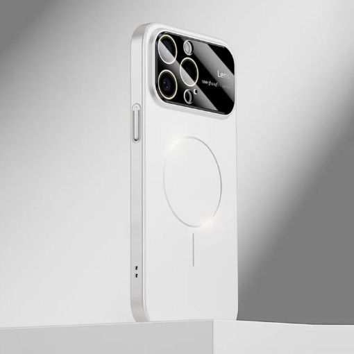 iPhone 15 Pro Max Kalebol MagSafe Frosted PC Case White - 1