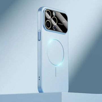 iPhone 15 Pro Kalebol MagSafe Frosted PC Case Sierra Blue - 1