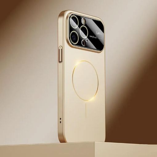 iPhone 13 Pro Kalebol MagSafe Frosted PC Case - Desert Gold - 1
