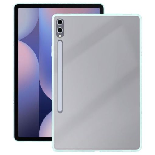 Samsung Galaxy Tab S9+/S10+ Green TPU Hybrid Clear Acrylic Case - 1