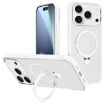 iPhone 17 Pro Max Kalebol Metal Lens Frame MagSafe Frosted Case White - 1