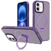 iPhone 16 Plus Dark Purple Metal Lens Frame MagSafe Case by Kalebol - 1