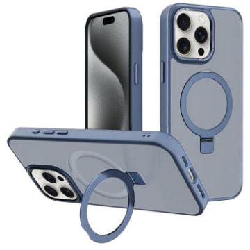 iPhone 15 Pro Max Kalebol Metal Lens Frame MagSafe Case Sierra Blue - 1