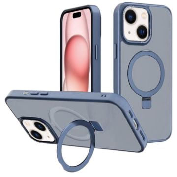 iPhone 15 Plus Kalebol Metal Lens Frame MagSafe Case Sierra Blue - 1