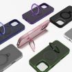 iPhone 15 Kalebol Metal Lens Frame MagSafe Case Navy Blue - 6
