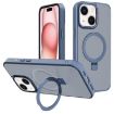 iPhone 15 Kalebol Metal Lens Frame MagSafe Case - Sierra Blue - 1