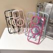 iPhone 16 MagSafe Case Rose Gold Rhinestone Frame Large Lens Hole - 2