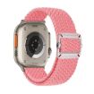 Apple Watch Band 46/49/45/44mm Pink Double Loop Nylon Braid Buckle - 1
