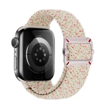 Apple Watch Band 46/49/45/44mm Double Loop Nylon Braid Starlight Colorful - 1