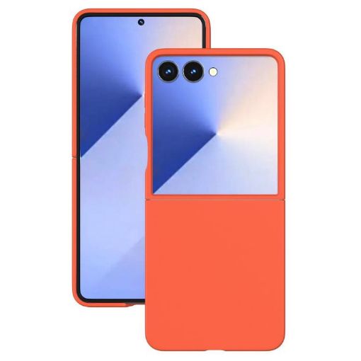 Samsung Galaxy Z Flip7 Orange Kalebol Solid Color PC Phone Case - 1