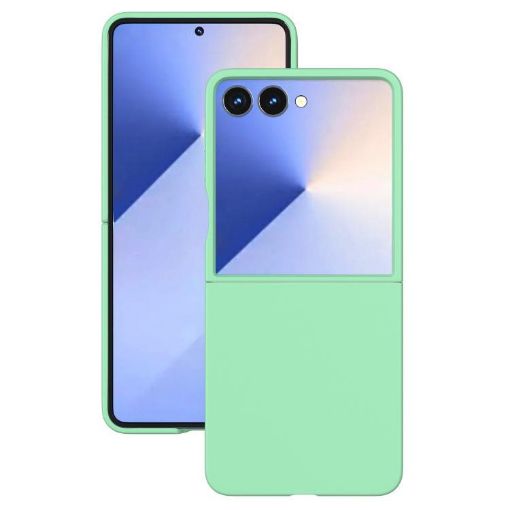 Samsung Galaxy Z Flip7 Light Green Solid Color PC Phone Case - 1