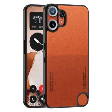 Nothing CMF Phone 2 Pro GKK Leather Case - Orange Red Skin Feel - 1