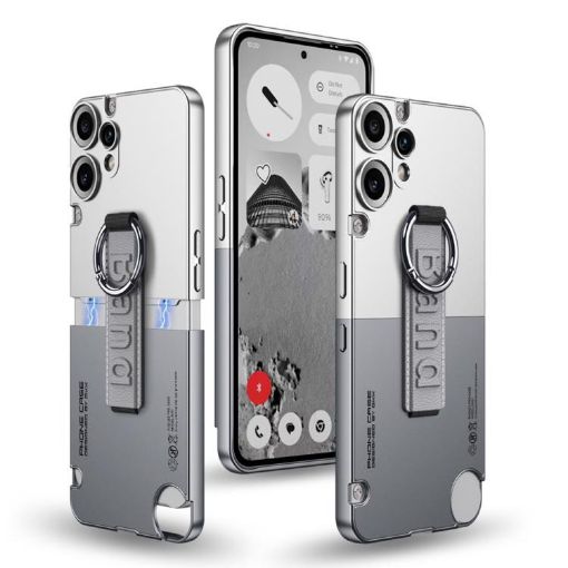 Nothing CMF Phone 2 Pro Case - GKK Mortise-Tenon, Ring Strap, White Grey - 1