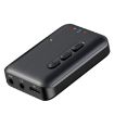 2 in 1 Car Bluetooth AUX Receiver Transmitter Audio Adapter - Black - 2