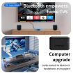 2 in 1 Car Bluetooth AUX Receiver Transmitter Audio Adapter - Black - 9