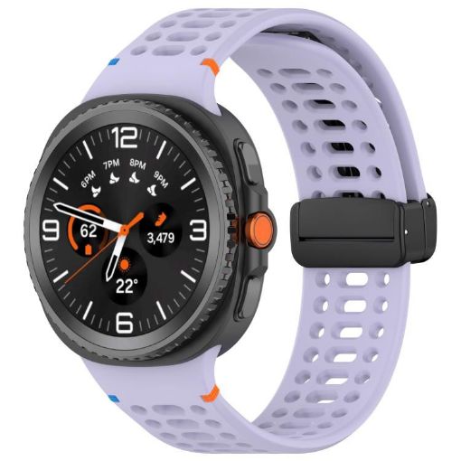 Samsung Galaxy Watch 8/8 Classic Magnetic Black Buckle Silicone Band - 1