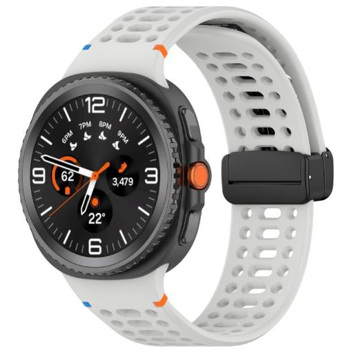 Samsung Galaxy Watch 8/8 Classic Magnetic Black Buckle Silicone Band - 1