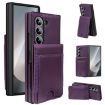 Samsung Galaxy Z Fold6 Leather Case with Card Holder & Tempered Film - 1