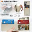 Samsung Galaxy Z Fold5 Beige Leather Case with Card Holder & Film - 6
