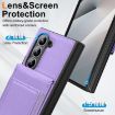 Samsung Galaxy Z Fold5 Light Purple Leather Case with Card Holder & Film - 5
