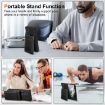 Samsung Galaxy Z Fold3 Leather Case with Card Holder & Tempered Film (Black) - 4