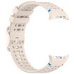 Samsung Galaxy Watch 8/8 Classic Silicone Band, Ladder Buckle (Starlight) - 4