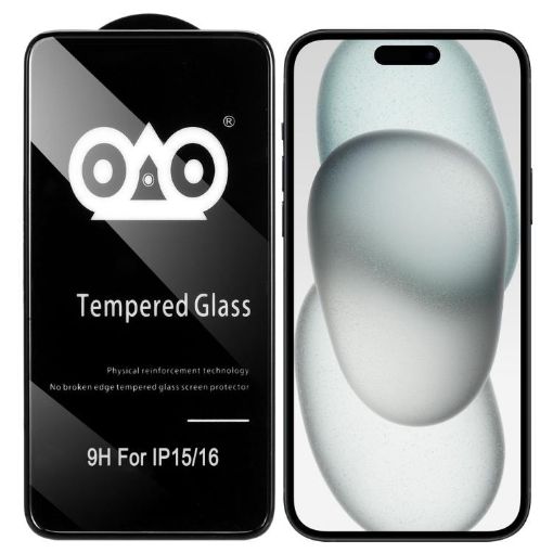 iPhone 16/15 Shockproof Edge Airbag Tempered Glass Film - 1