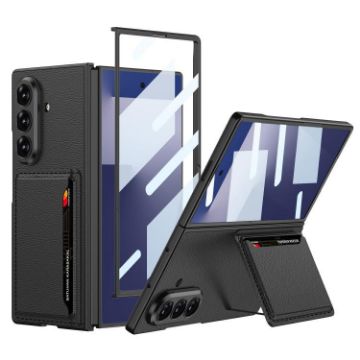 Samsung Galaxy Z Fold7 5G GKK Ultra-thin Leather Case with Card Slots - 1