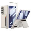Samsung Galaxy Z Fold7 5G Leather Case with Card Slots - Titanium Grey - 1