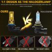 9006 LED Headlight Bulb 35W 3000LM 6500K IP68 Waterproof 2pcs/Pack Gold - 5