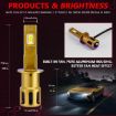 H1 2pcs 35W 3000LM 6500K IP68 Waterproof Car LED Headlight Bulb Gold - 8
