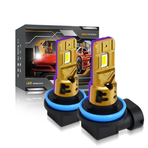 H11 35W 3000LM 6500K IP68 Waterproof LED Car Headlight Bulbs (2 Pack) - 1