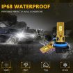 H11 35W 3000LM 6500K IP68 Waterproof LED Car Headlight Bulbs (2 Pack) - 4